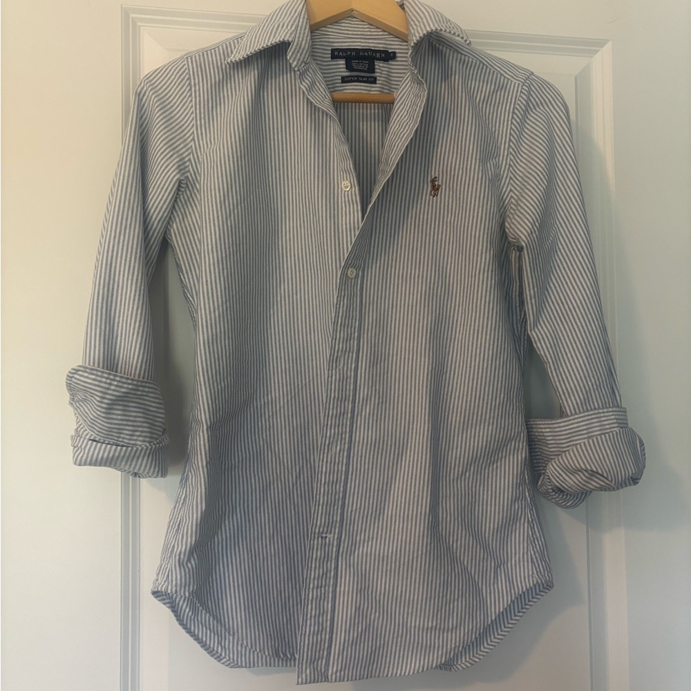 Ralph Lauren Woman’s Stripped Button Down  Shirt